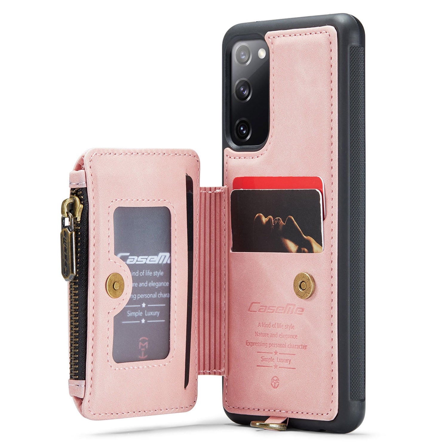 CASEME C20 Series for Samsung Galaxy S20 FE S20 FE 5G S20 FE 2022 S20 Lite RFID Blocking Zipper Pocket Phone Case PU Leather Coated TPU Cover Wallet Kickstand CASEME C20 Series for Samsung Galaxy S20 FE S20 FE 5G S20 FE 2022 S20 Lite RFID Blocking Zipper Pocket Phone Case PU Leather Coated TPU Cover Wallet Kickstand